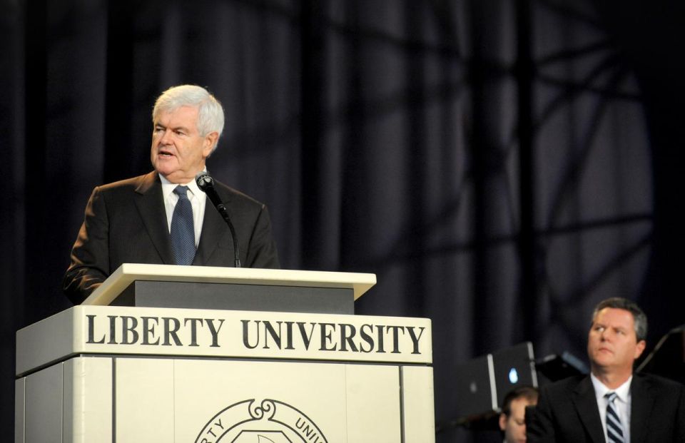Newt Gingrich, Jerry Falwell Jr.